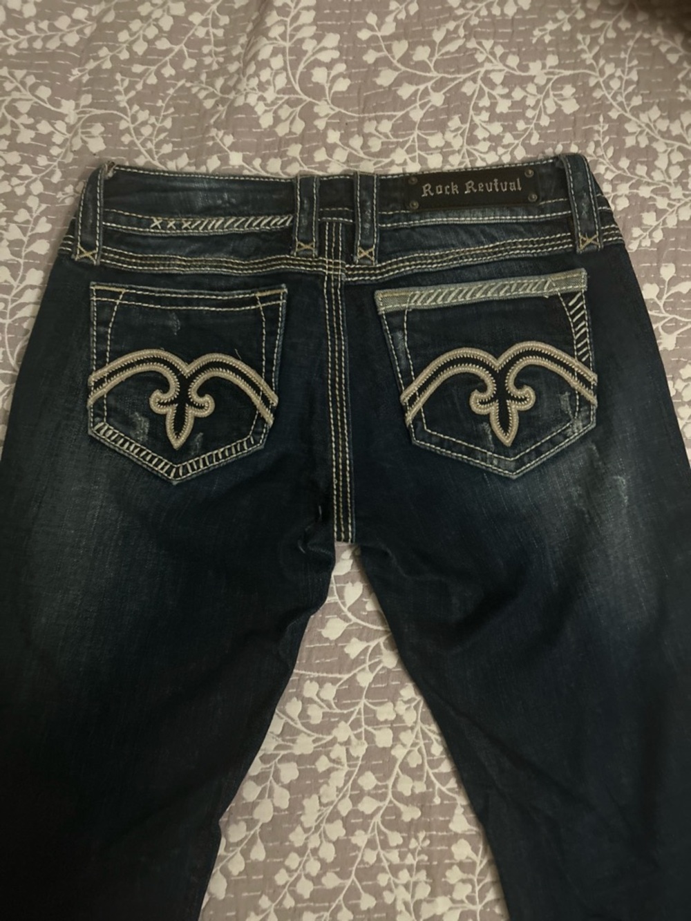 Rock Revival Dark Blue Boot Cut Jeans